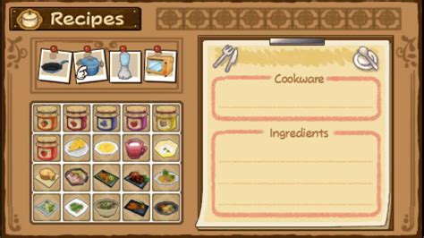 resep masakan harvest moon hero of leaf valley|CARA MENDAPATKAN SEMUA RESEP MASAKAN MAKANAN .